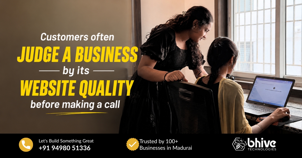 Responsive website design in Madurai showcasing mobile-friendly and SEO-optimized web solutions for modern businesses.